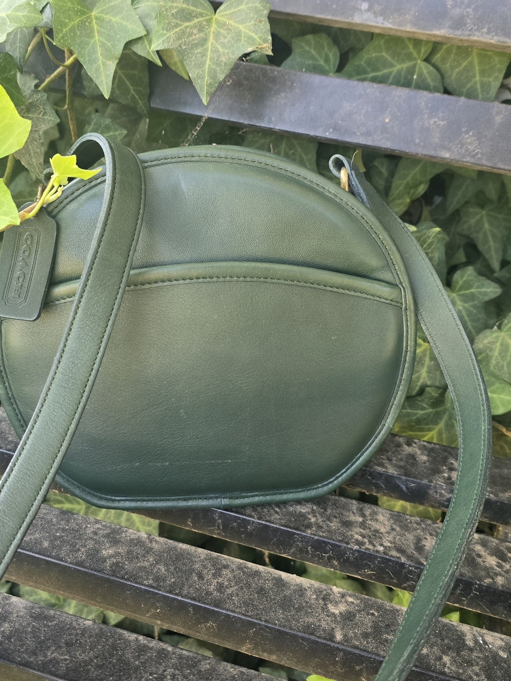 Vintage COACH CHESTER BAG 9901 BOTTLE GREEN LIKE NEW